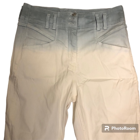 We The Free Free People high rise straight leg Blue White jeans Pants size 29 - Picture 3 of 6